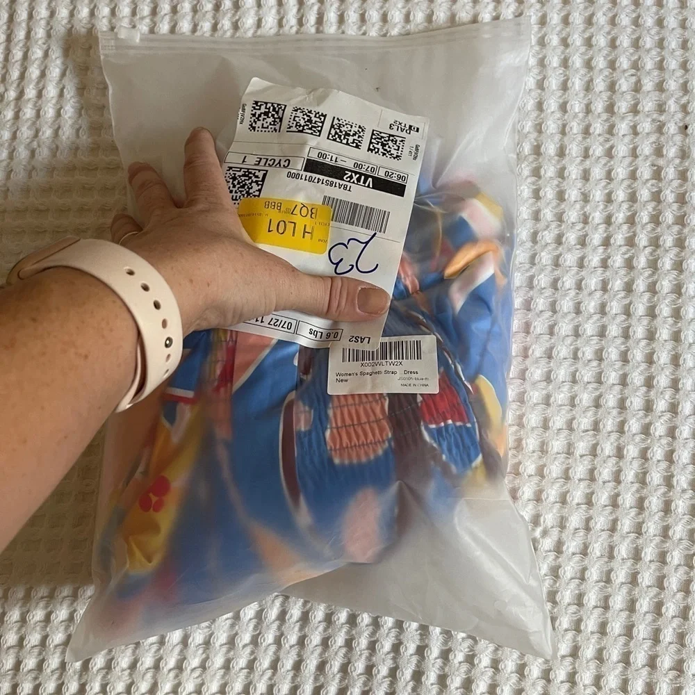 Floral Ruffle Maxi Dress With Tie Straps - Picture 11 of 11